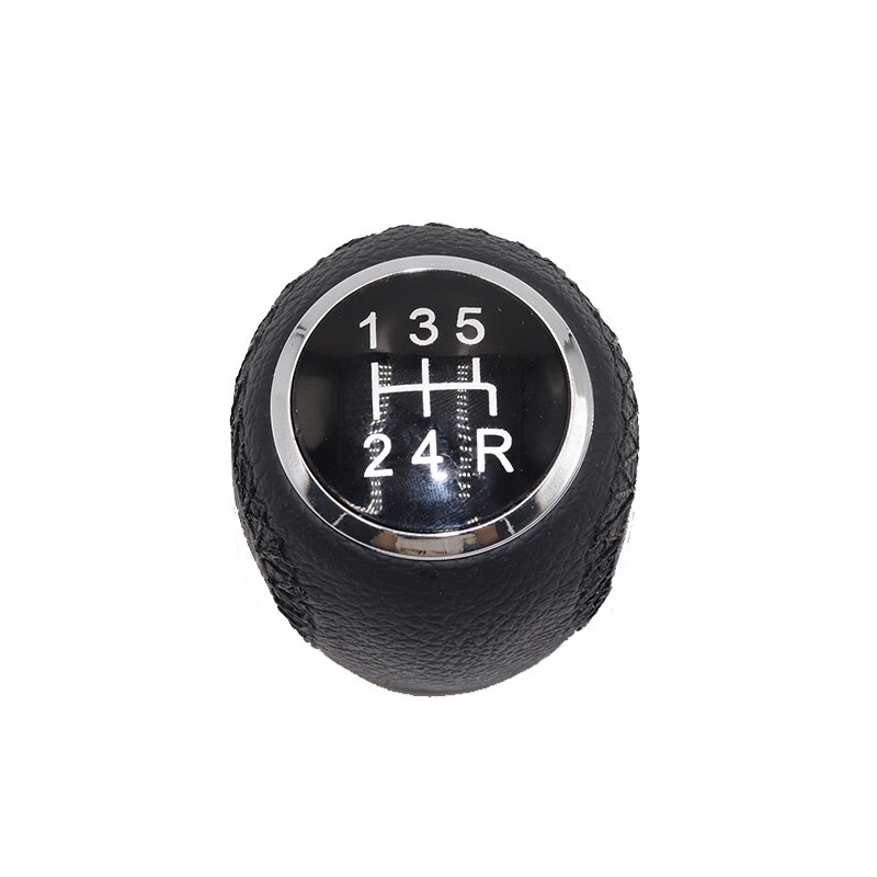 Lederen Auto Shift Pookknop Hendel Gaitor Boot Cover Voor Fiat Grande Punto Evo Fiat Punto Versnellingspook Handvat knop: 12345--R