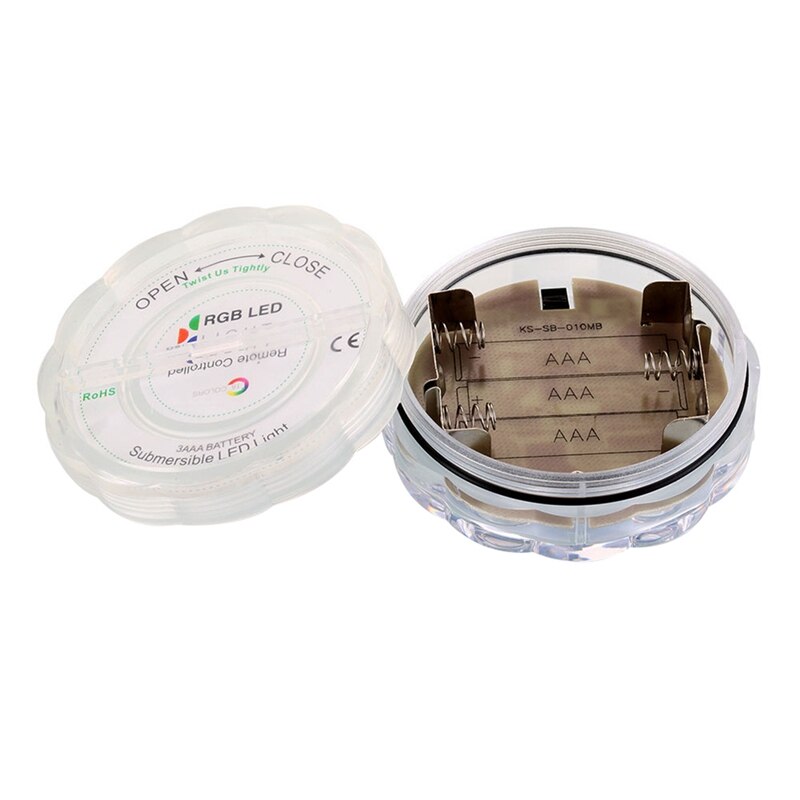 2PCS 10 LED Submersible Light UNDERWATER RGB POOL/BATH/SPA Light+Remote Control