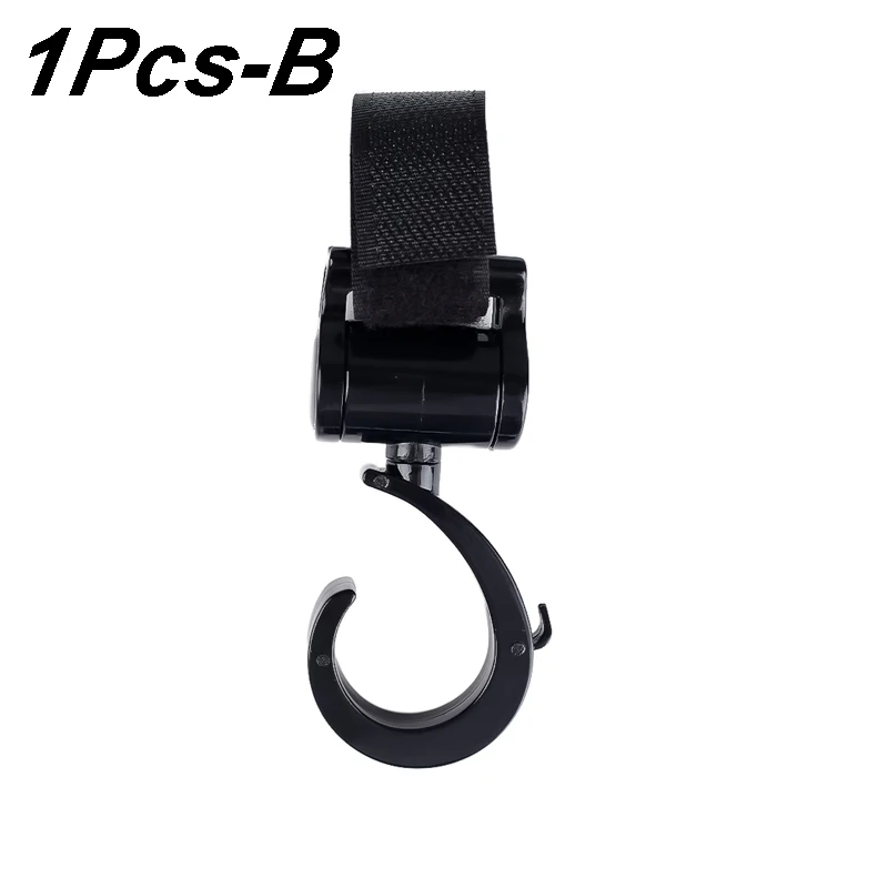 Gancho multiusos para cochecito de bebé, accesorios para carrito de compras, accesorios multifuncionales, gancho para cochecito de bebé, organizador para carrito: Negro