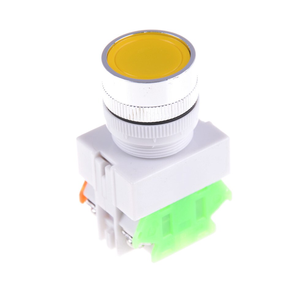 660V 10A Drukknop Druk Noodstop Schakelaar 1 No 1 Nc 22Mm 3 Kleuren: Geel
