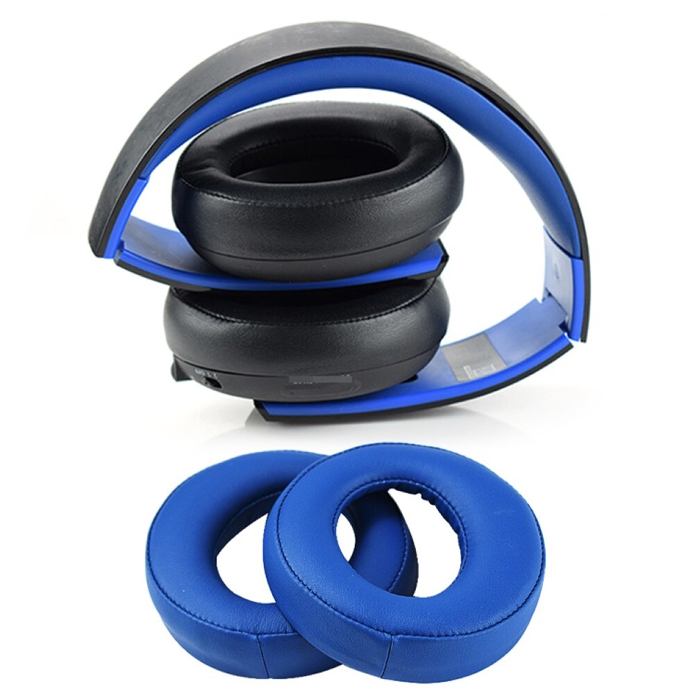 Sort ørepude ørepude ørepuder til sony playstation gold wireless  ps3 ps4 7.1 virtuelt surround-headset