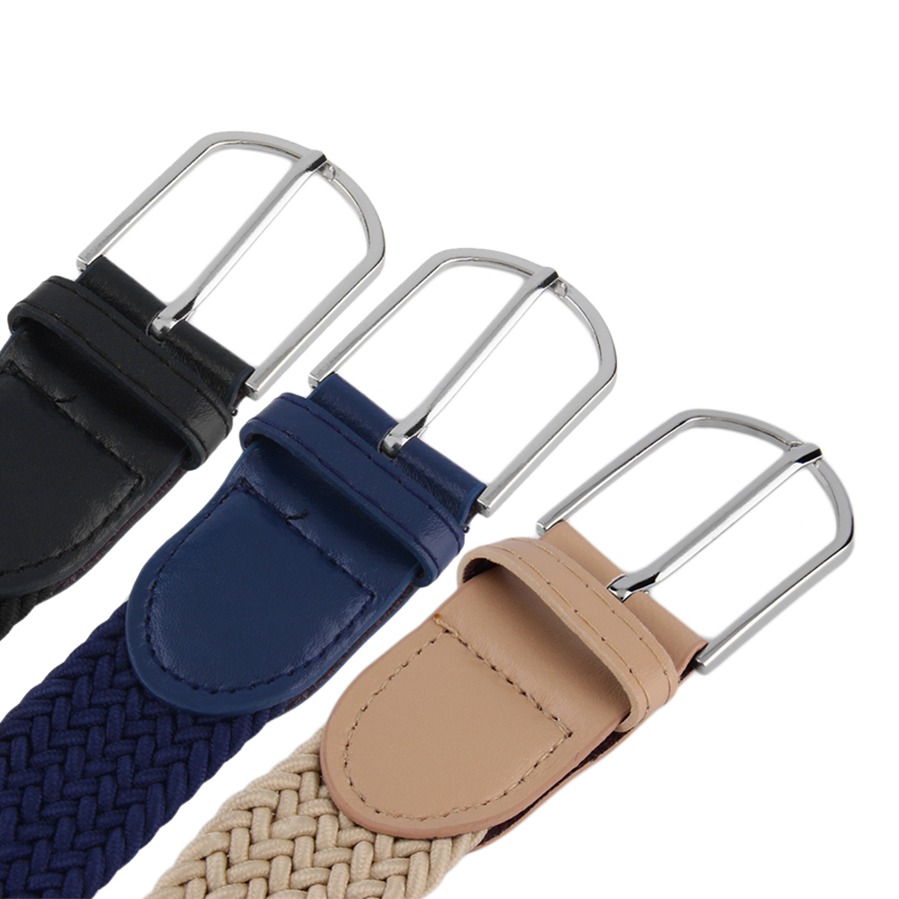 Men's Casual Woven Braided Stretch Elastic Belt Waistband Waist Strap Stylish Practical