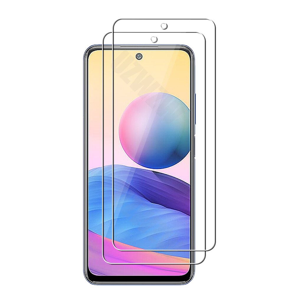 For Xiaomi Redmi Note 10 (5g) Camera Lens Film and Phone Protective Tempered Glass Screen Protector: 2 glass only