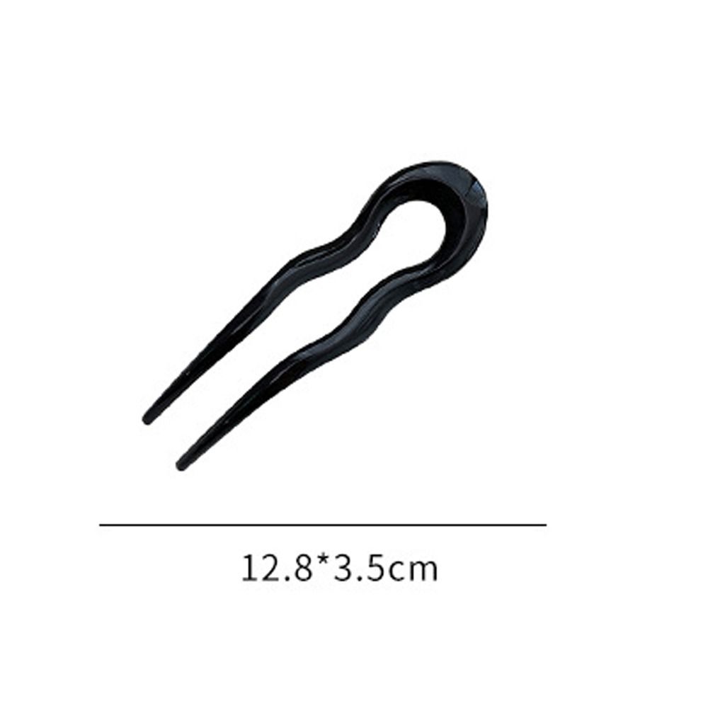 Horquilla para el pelo en forma de U, palitos para el pelo de geométrico a la de acetato, horquilla de carey, accesorios para la cabeza para mujeres y niñas