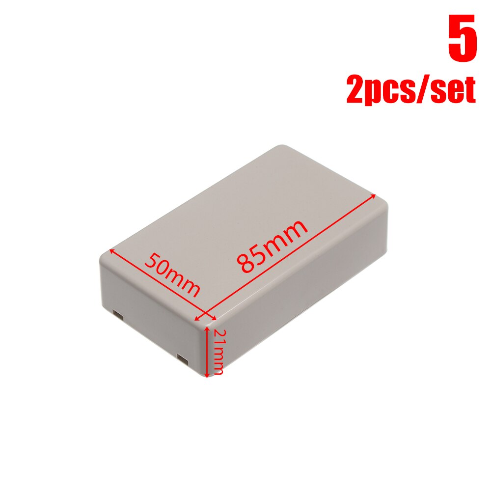 2Pcs ABS Plastic Electronic Project Box Waterproof Cover Project Instrument Case Enclosure Boxes Instrument Parts: 2pcs Style 5