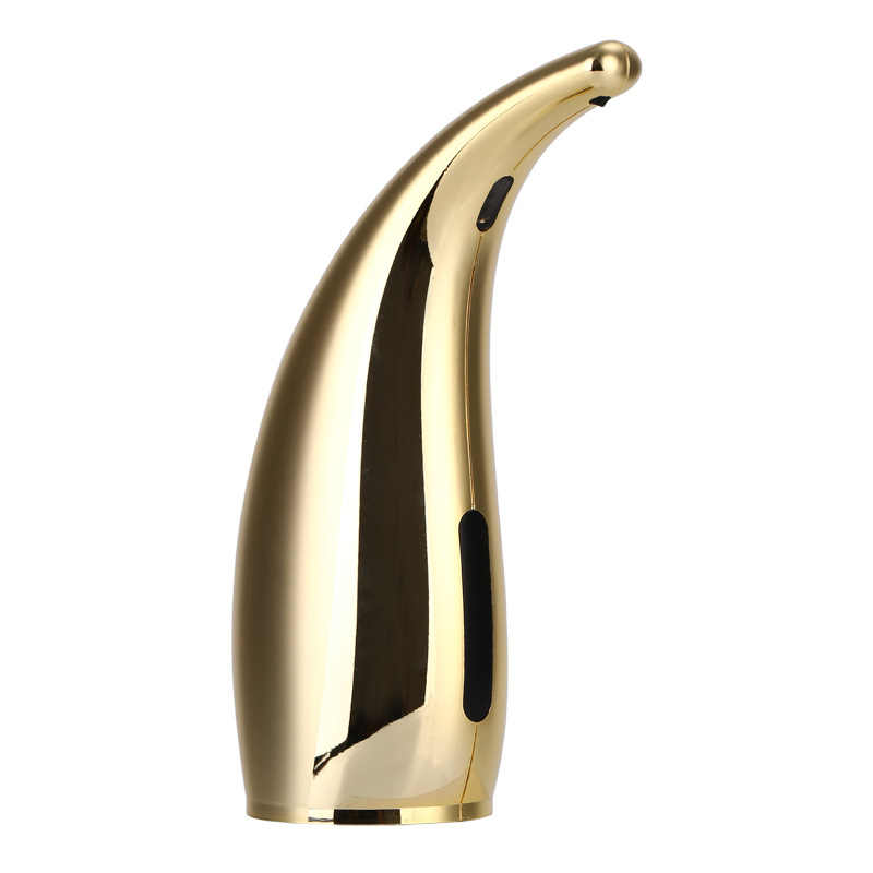 Seifenspender, 1 Stück, automatischer Sensor, berührungslos, intelligenter Handwaschspender, 300 ml, Geschirrspülmittel, Shampoo, Tischplatte: Gelb