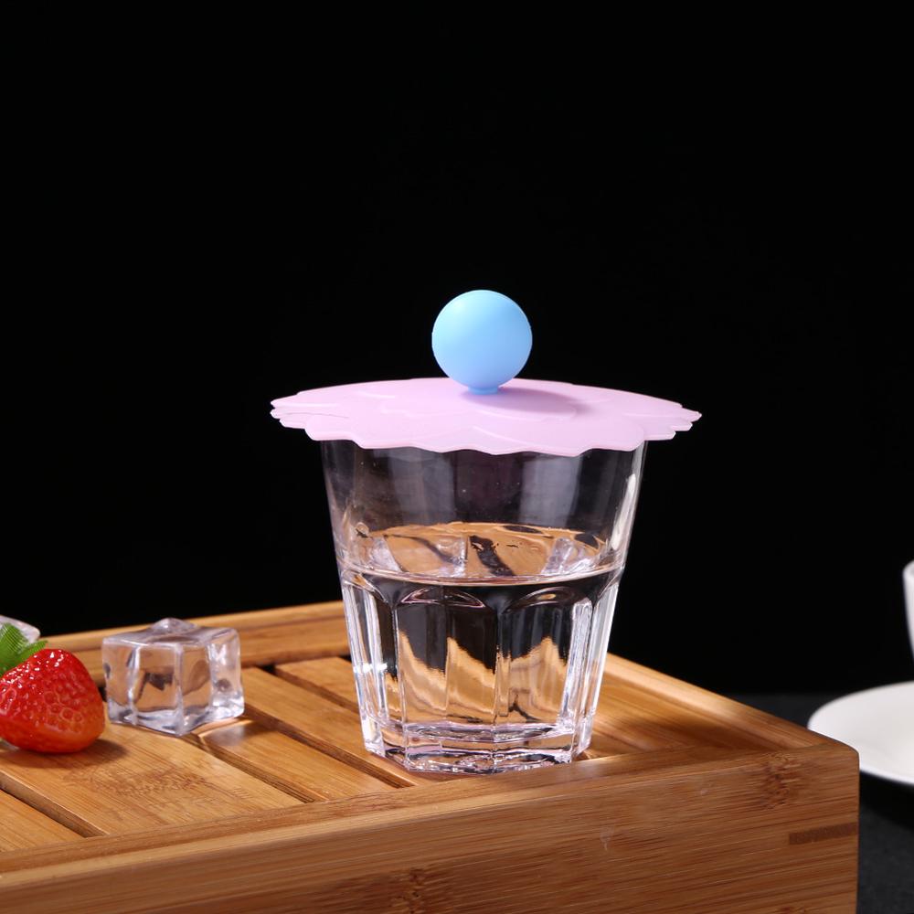 Reusable Cute Silicone Cup Cover Heat Resistant Sealed Leakproof Cups Lid Cute Anti-dust Bowl Tea Cup Lids Diameter 10cm: 11