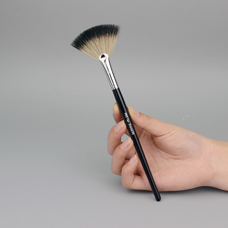 65#  pro fan børste makeup børster pudder highlighter fan børste ansigt makeup indstilling pudder børste kosmetisk børste værktøj