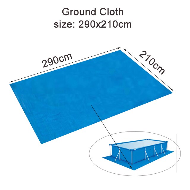 240, 300, 360cm, sobre el suelo, piscina, tela de suelo, cubierta hinchable, accesorio para piscina, tela de suelo B33003: 290x210cm ground