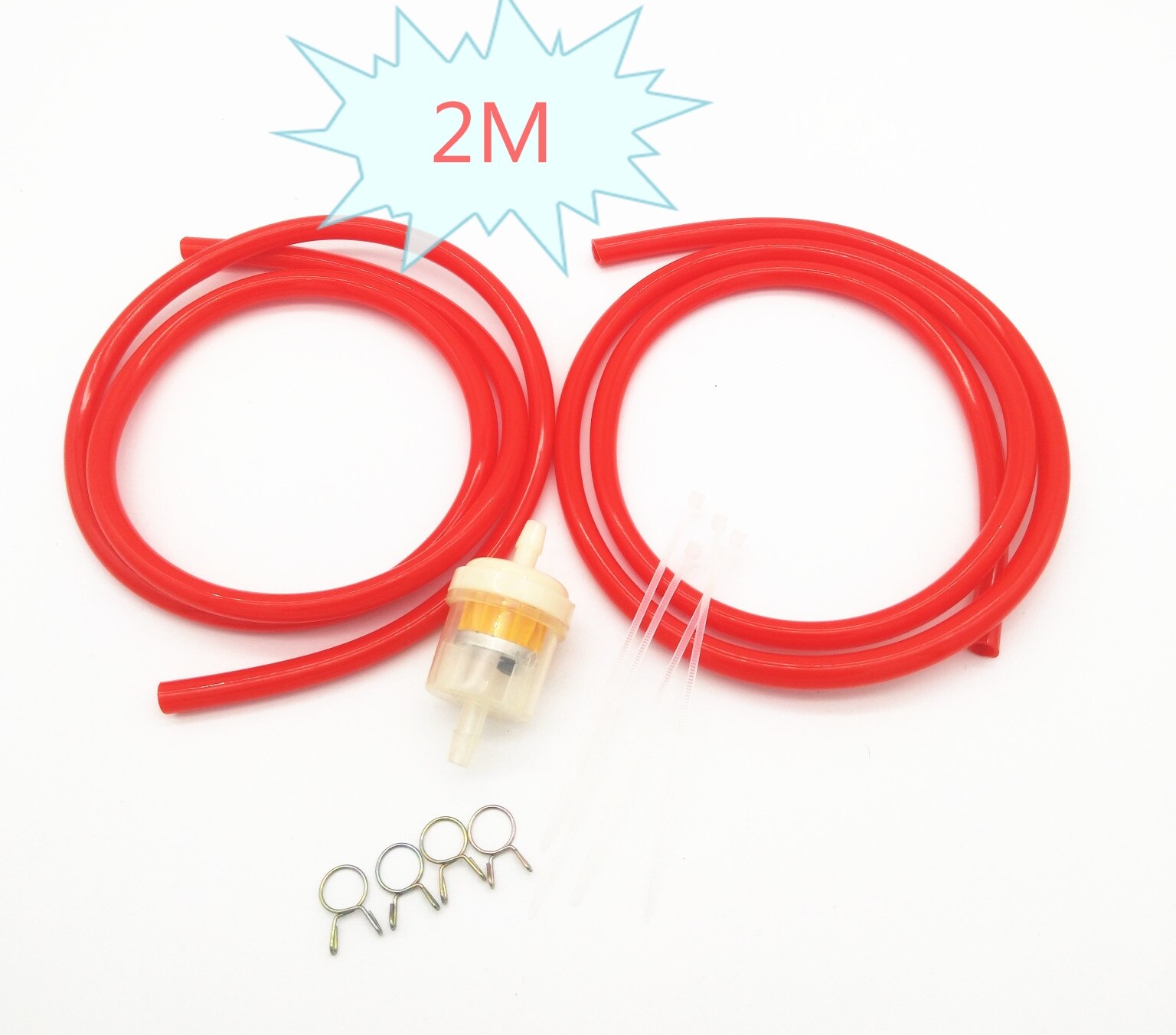 Farbe Gas Pipeline und 1 Meter kraftstoff linie für kymco motorrad schlamm rohr: 2m rot