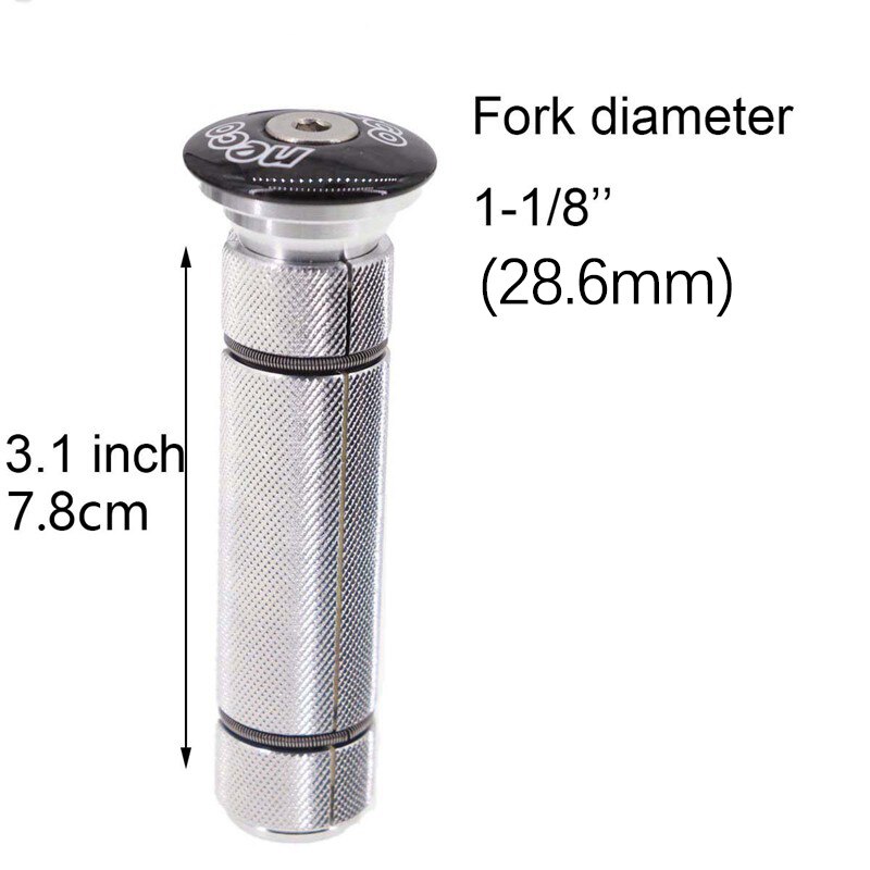 Neco Bike Headset Stem Top Cap Compression plug Nut Compressor Expansion Fork Steerer Carbon Fiber Cover Long Large Size: 28.6 Carbon extra