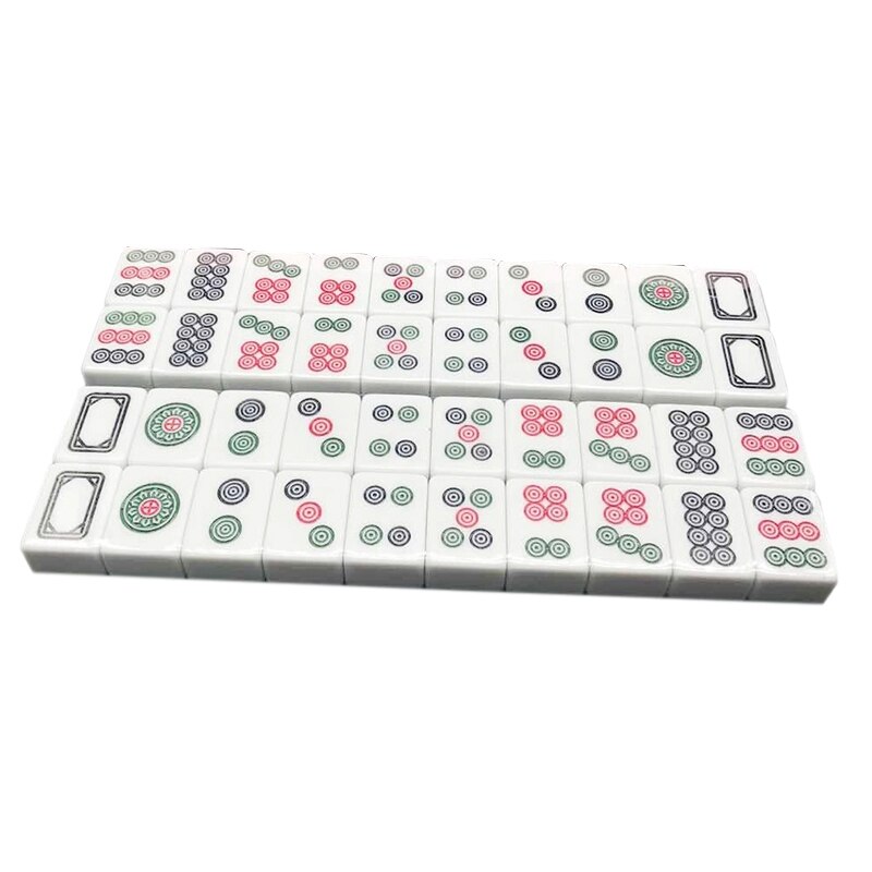 Mahjong Game Set Entertainment Table Game with 40 Medium Size Tiles