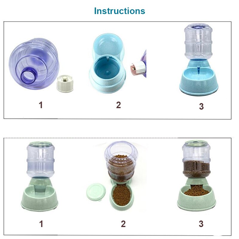 Automatische drinkbakken voor huisdieren, katten en honden, 3.8l voerbakken, drinkbakken voor huisdieren, voerbak voor huisdieren, waterbak voor huisdieren, automatische drinkbakken voor honden