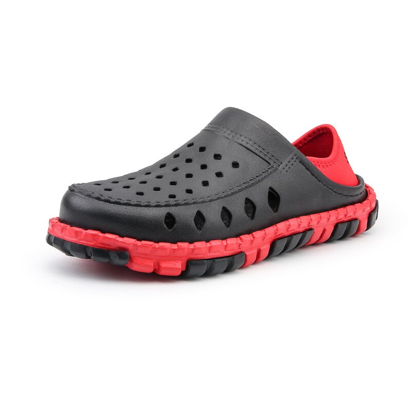 Plastic Sandalen Mannen Zomer Holie Schoenen Slip Op Half-Slippers Mannelijke Strand Schoenen Sandalen Flats licht