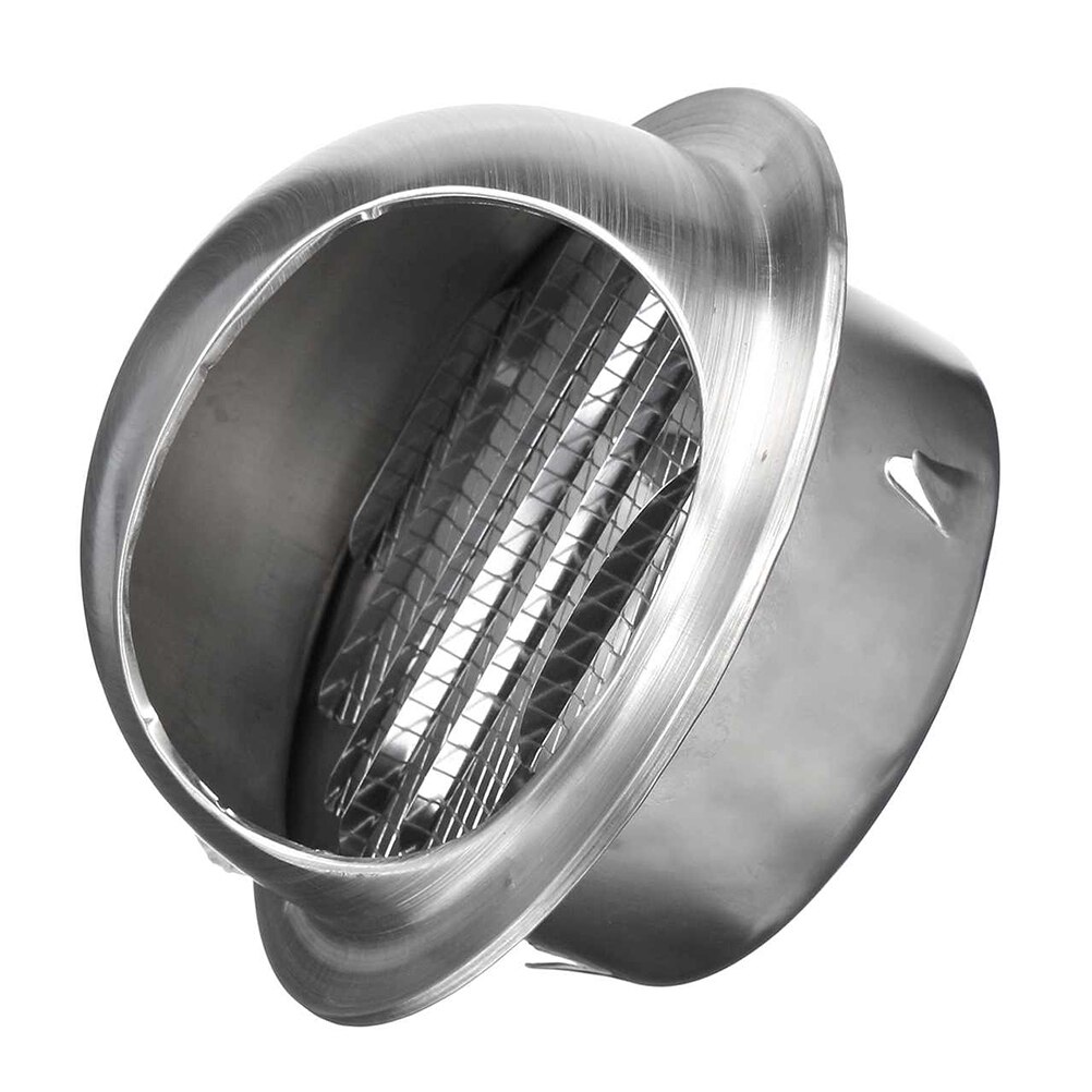 100/150mm Ventilation Outlet Cap Stainless Steel Air Vent Grille Cover Ventilation Grille, Exhaust Fan Cover Outlet Vents Cap