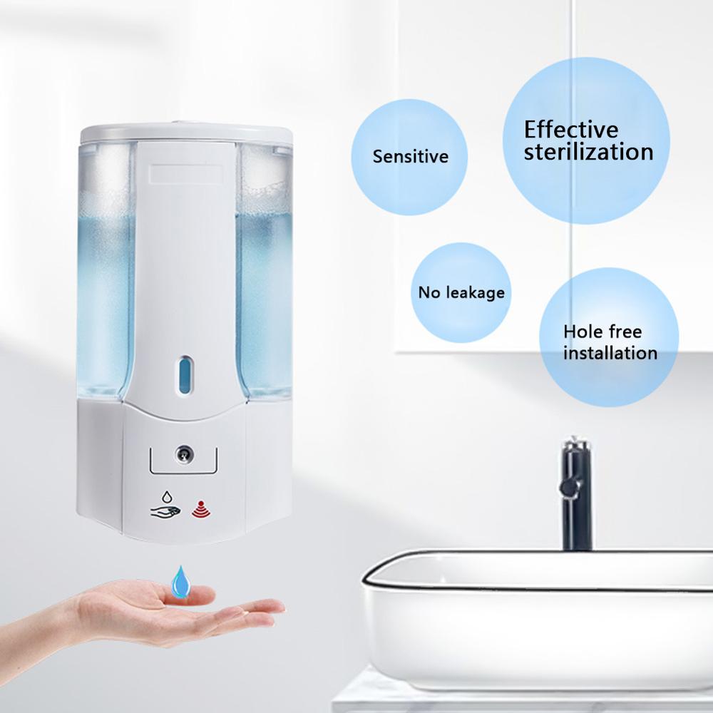 450ml Automatic Sensor Soap Dispenser Touchless Sensor Hand Sanitizer Detergent Dispenser Wall Mounted For Bathroom Kitchen
