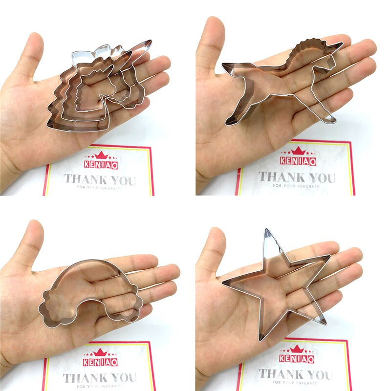 KENIAO Unicorn Cookie Cutters Set - 6 Piece - Unic... – Grandado