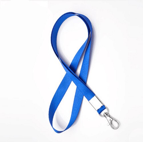 1pcs Lanyards ID Badge Holder ID Card Pass Straps Badge Key Holder Keychain: Blue