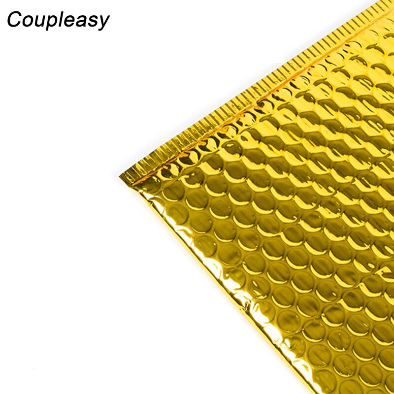 20Pcs/Lot Golden Aluminized Film Bubble Mailer Self Seal Envelopes Padded Envelopes Waterproof Mailing Bag