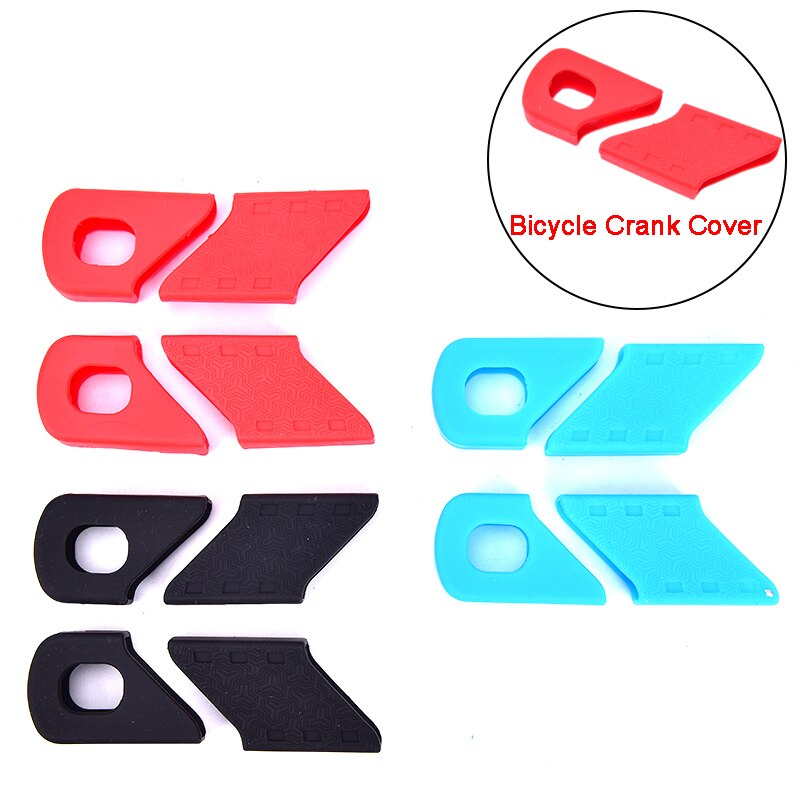 Fiets crank cover siliconen arm mouw mtb fietsen crankstel bescherming antislip kettingblad crank beschermer fietsaccessoires