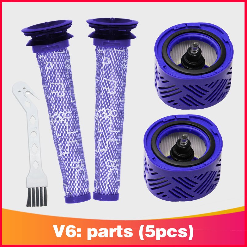 Meilleur pré-filtre et 2 kit de filtres HEPA pour aspirateur balai sans fil Dyson V6 absolu. Remplace les parties 965661-01 et 966741-01: Vert clair