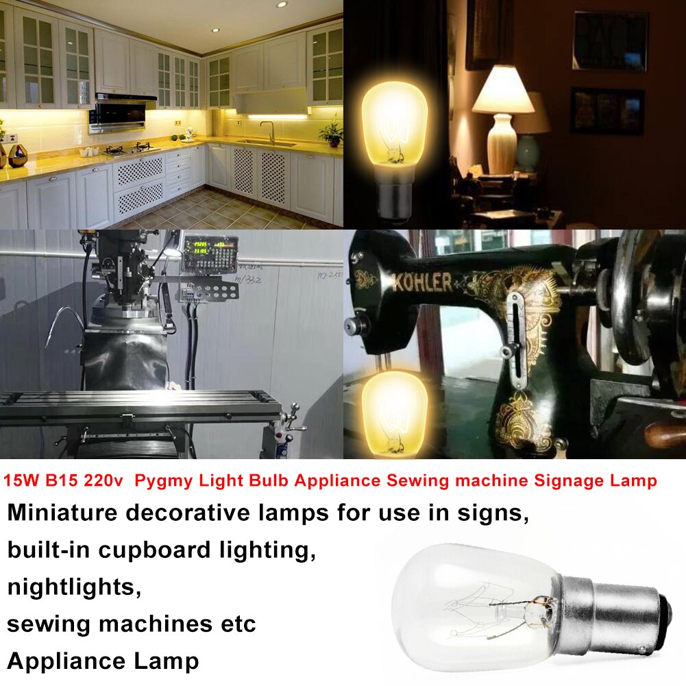 15W B15 220V Naaimachine Lamp Led Lamp Lampen Thuis Lampada Led Gloeilamp Bombilla Spotlight