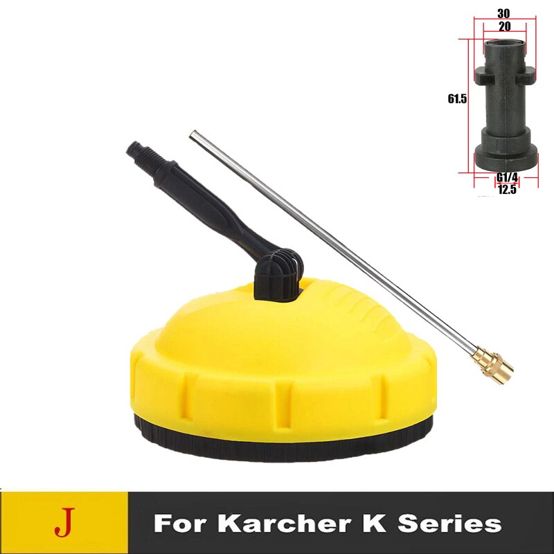 Spazzola per pavimenti con pulizia a spruzzo rotante per idropulitrice ROUE per Karcher/Nilfisk/Elitech/Lavor.: J