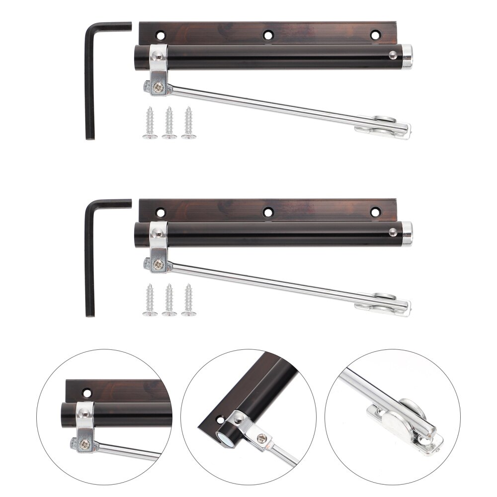 2pcs Metal Screen Door Closer Automatic Door Closer Adjustable Closing Speeds