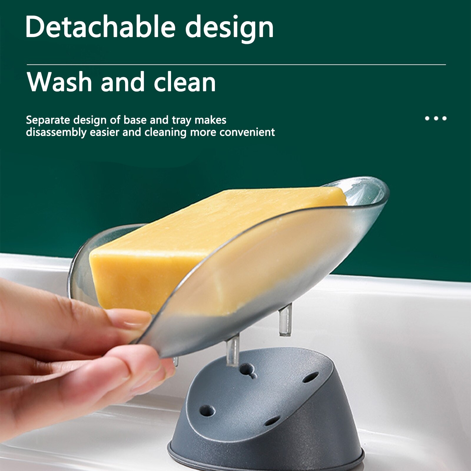 Blad-Vormige Zeepbakje Afvoer Zeepbakje Badkamer Douche Rack Zeepbakje Opslag Lade Badkamer Benodigdheden Badkamer Benodigdheden