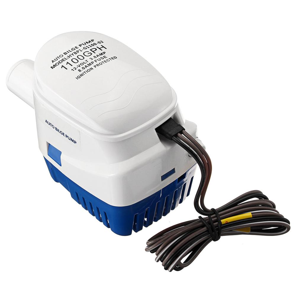 Automatic Submersible Boat Bilge Water Pump 24V 1100GPH Auto with Float Switch