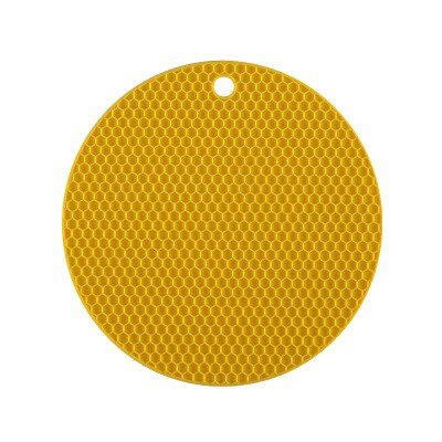Siliconen Onderzetter Mat Pads Non-Slip Siliconen Isolatie Mat Voor Thuis Gebruik: YELLOW