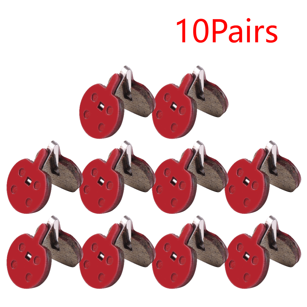 Pastillas de freno hidráulicas universales para bicicleta de montaña, piezas de bicicleta de montaña, pastilla de freno de disco de resina orgánica, accesorio para bicicleta, 1-20 pares: Gris claro