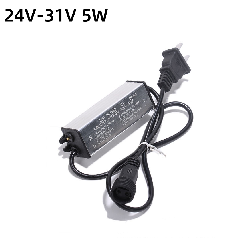 Transformateur 5V 24V 31V, alimentation 6W 3.6W, adapté aux décorations d'équipement LED de noël et d'halloween, prise ue US: Marron