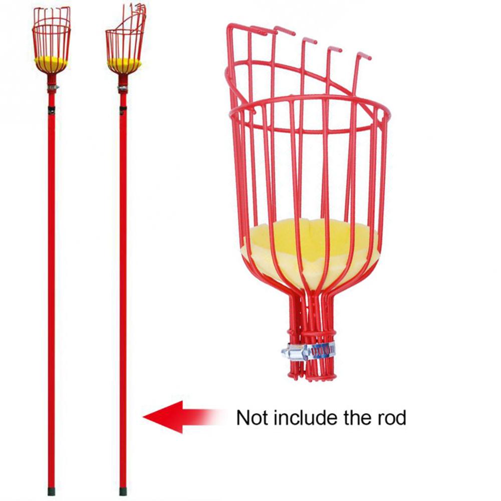 Garden Tools Metalic Fruit Picker Gardening Fruits Collection Picking Head Tool Fruit Catcher Device Greenhouse Fruit Picker