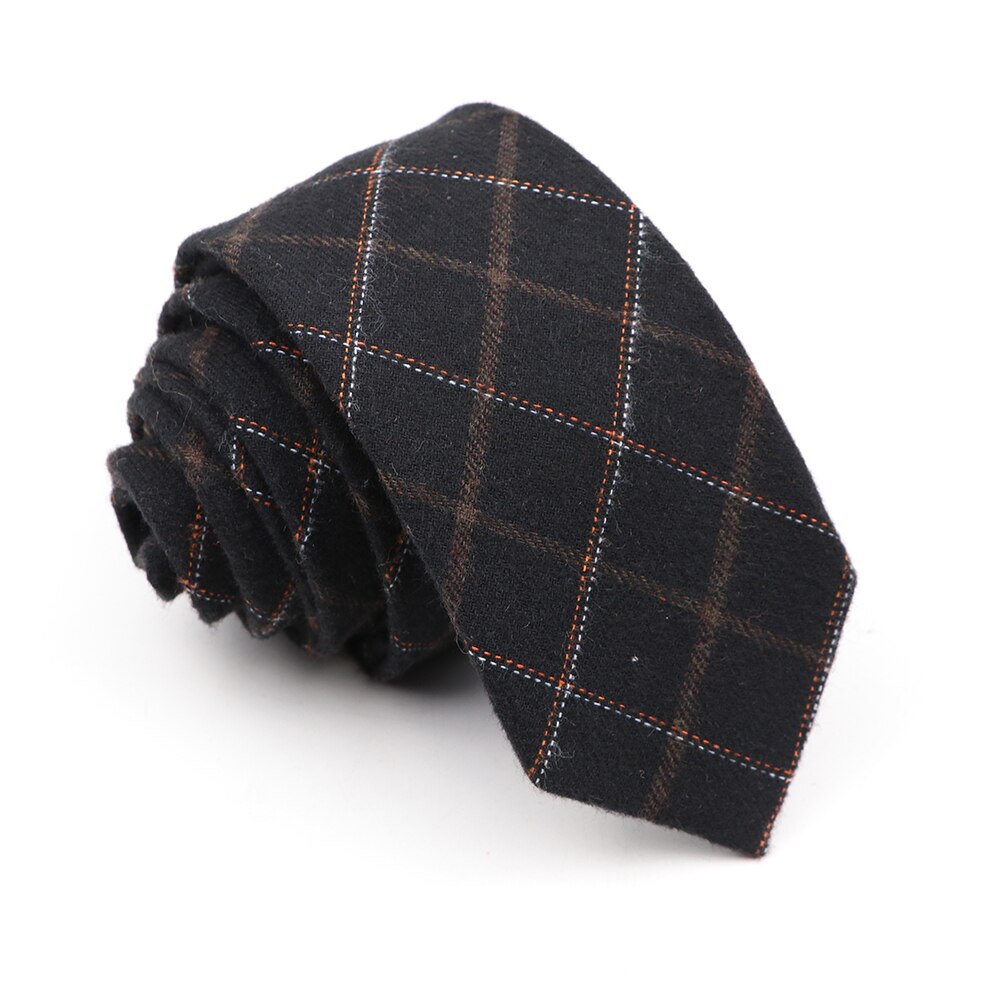 Corbatas clásicas de algodón para hombre, corbatas ajustadas hechas a mano de 6CM con cuello, a rayas, a cuadros, para negocios, bodas y fiestas,: 18