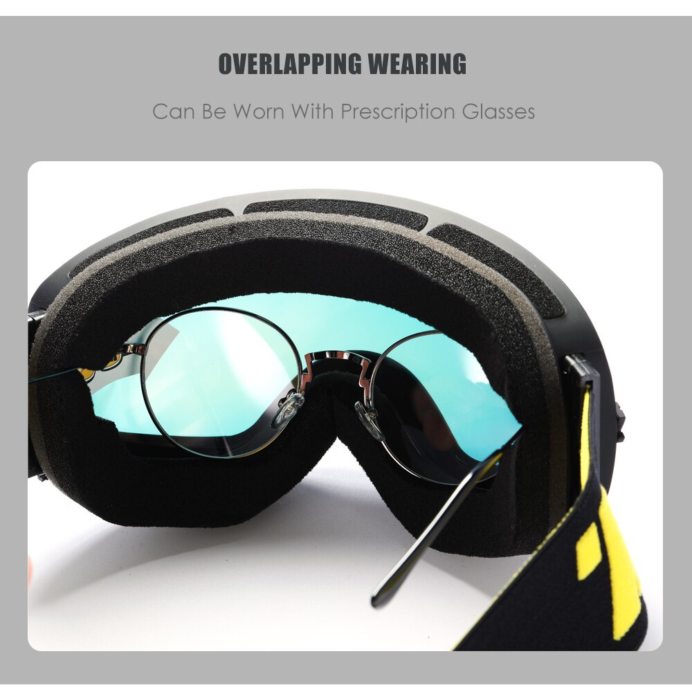 ZEAL ski goggles double layers UV400 anti-fog big ski mask glasses skiing snow men women snowboard goggles Z01