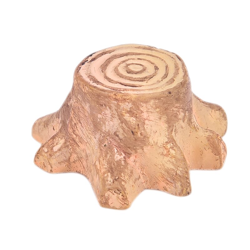 Tilfældig farve harpiks håndværk miniature træstub bro håndværk til haven fe ornament urtepotte plante dekoration pæle