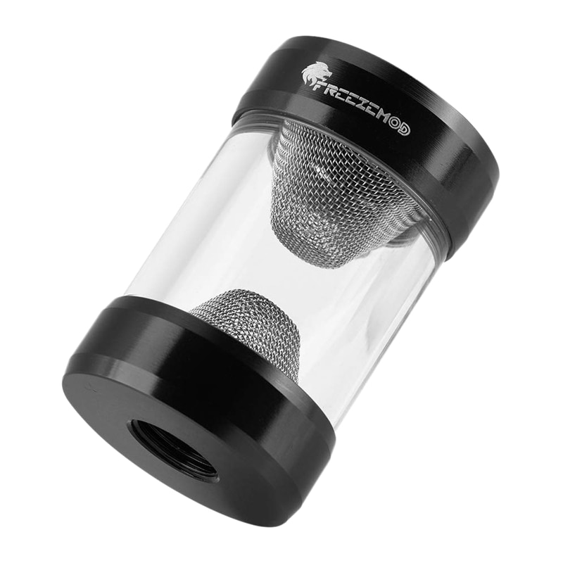 Freezemod glq -jx1 g1 / 4 tommer sølvfarvet vandkølingssystem dobbelt indvendigt gevind filtre 0.15mm mesh computer vandkøler tilbehør