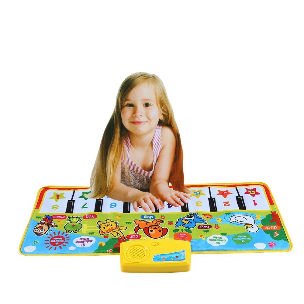 Colorful Musical Learning Mat Flash Tappeto Musicale Coperta Tocco di Pianoforte Giocattolo per I Bambini Del Bambino