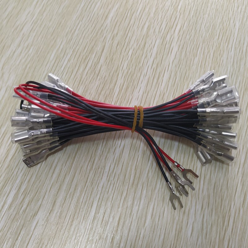 Insulated Daisy Chain Harness Bundles With 14 Crimp Connections LED Lighting Cables for Arcade LED Push Buttons JAMMA MAME Parts