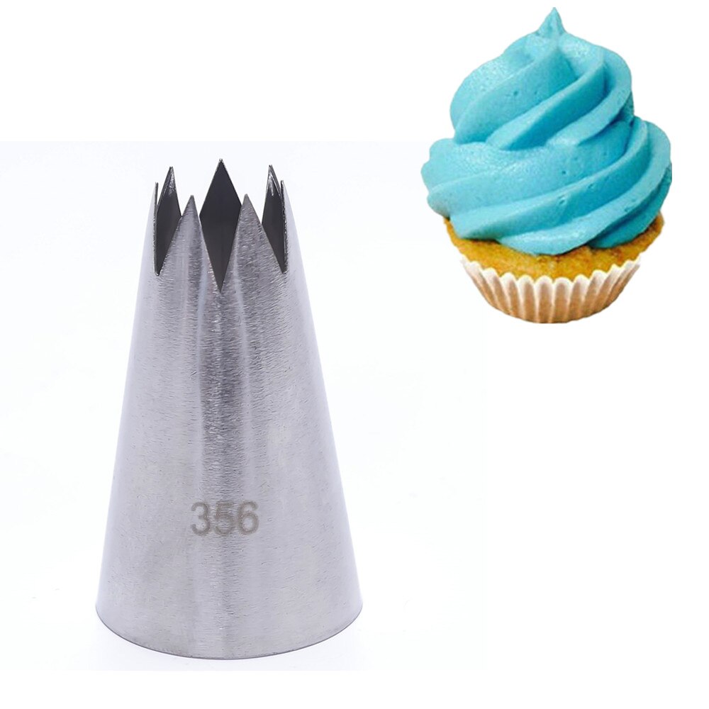 1/3/4/5/8/10 STUKS Grote Icing Piping Nozzle Russische Pastry Tips Bakken gereedschap Taarten Decoratie Set Rvs Nozzles Cupcake: 5