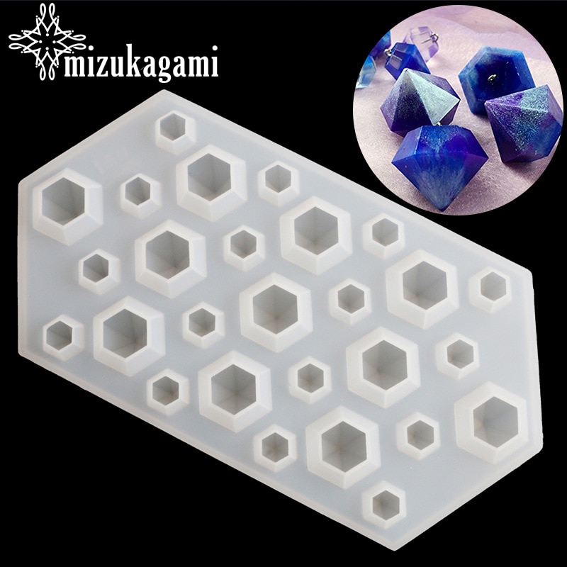 1pcs UV Resin Transparent Silicone Mould Jewelry Making Mold Sugarcraft DIY Resin Molds For Jewelry