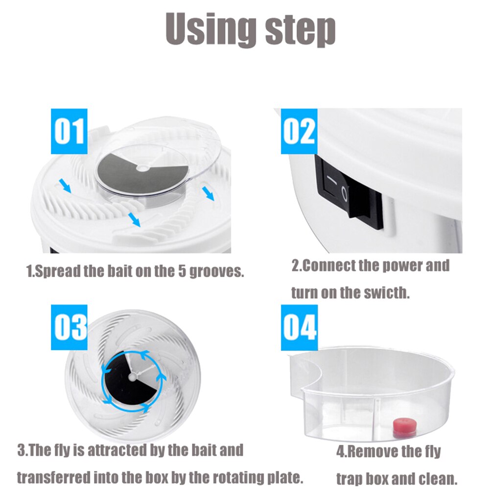 USB trampa de mosca eléctrica antimoscas atrapamoscas automático de Control de plagas asesino dispositivo volar trampa captura