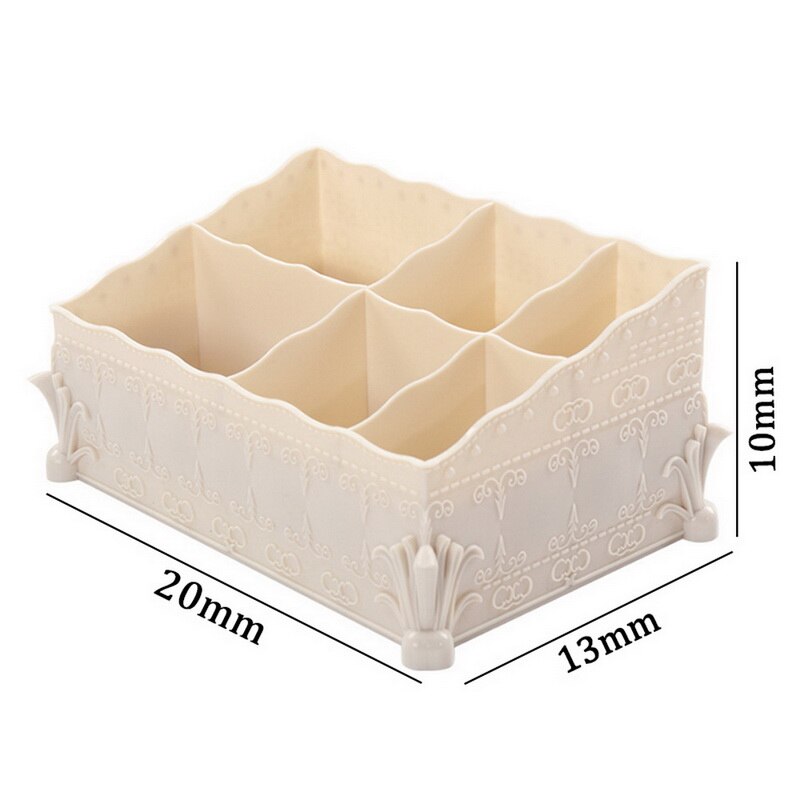 Up Organizer Cosmetische Grote Capaciteit Cosmetische Opbergdoos Organizer Desktop Sieraden Nagellak Make Drawer Container Thuis: khaki