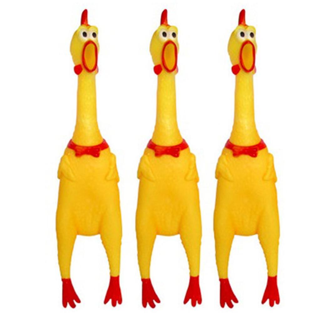 Filet rouge Section trompette hurlant poulet chien jouet criant poulet ventilation crachat criant poulet enfants jouets