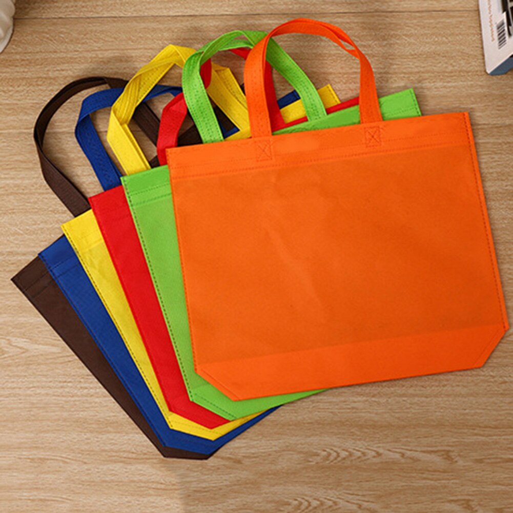 Shopping Bag 32*38/36*45Cm Reusable Shopping Bag Women Shoulder No Zipper Rose Coffee Tote Non-Woven Environmental