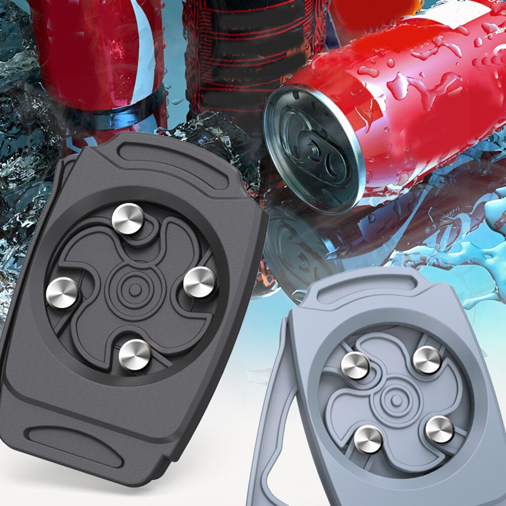 Abrelatas Manual de bebidas sin tapa Universal, abridor de latas seguro portátil de borde suave, 1 unidad