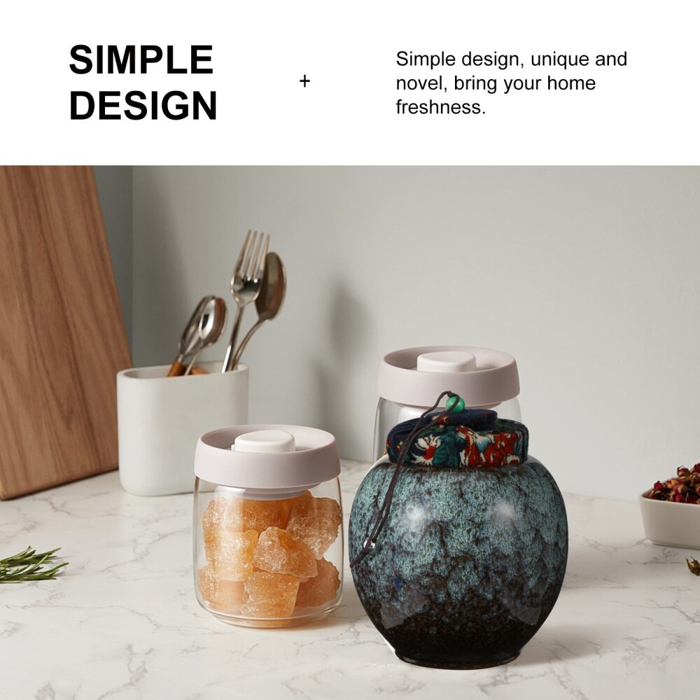 1 Pc 250Ml Grote Capaciteit Voedsel Kan Duurzaam Snoeppot Slijtvaste Verzegelde Pot