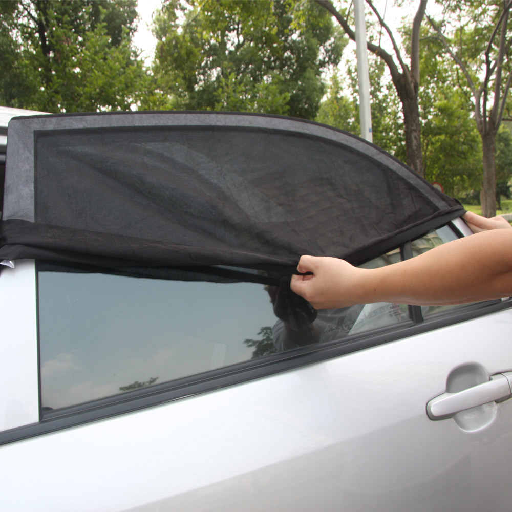 Mooi 2 Stks/paar Verstelbare Autoruit Zon Shades Uv-bescherming Shield Mesh Cover Visor Zonneschermen Xl Auto Styling Decoratie