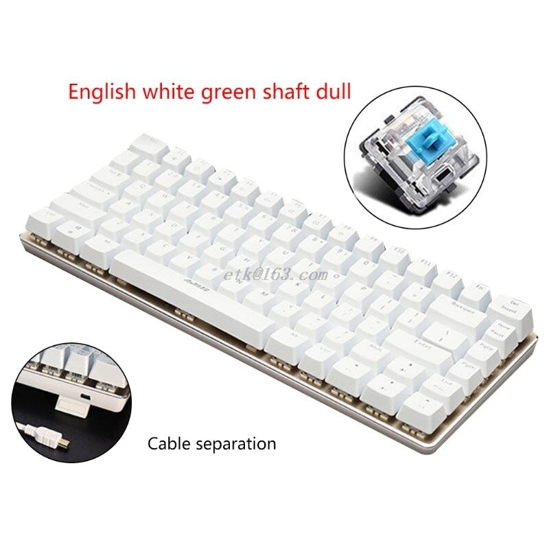 Ajazz AK33 82 Keys Mechanical Keyboard Russian/English Layout Gaming Keyboard RGB Backlight Switch Wired Keypad: 3
